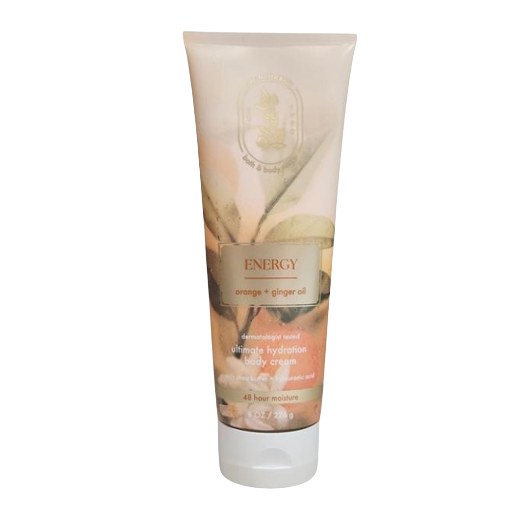 Bath & Body Works Energy Orange & Ginger Ultimate Hydration Body Cream, 8 oz