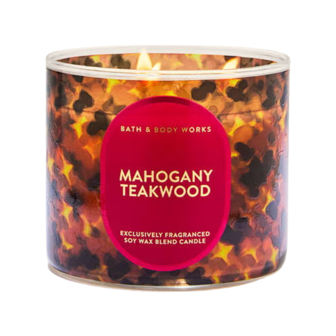Bath & Body Works Mahogany Teakwood 3-Wick Candle, 14.5 oz | 411 g
