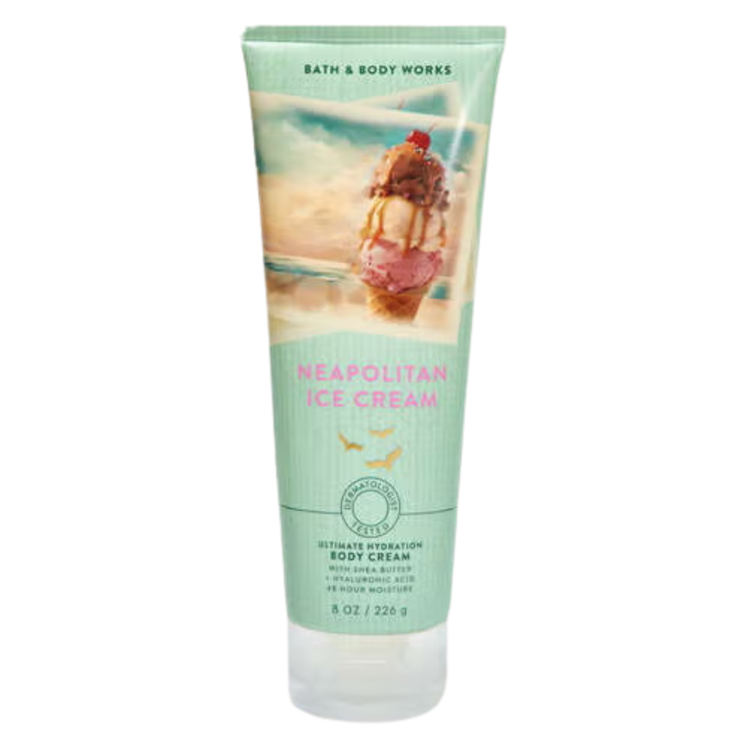 Bath & Body Works Neapolitan Ice Cream Ultimate Hydration Body Cream, 8 oz
