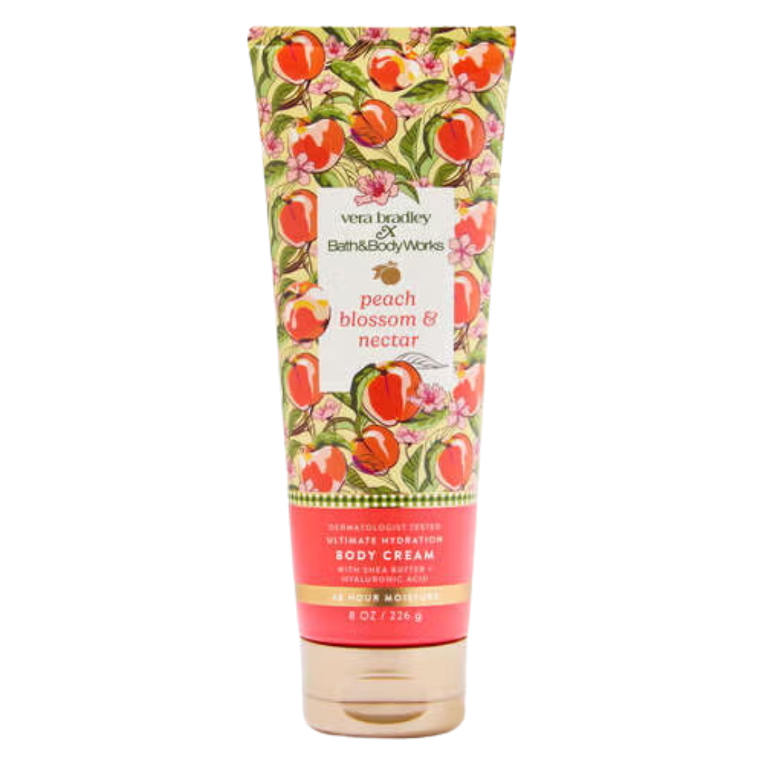 Bath & Body Works Peach Blossom & Nectar Ultimate Hydration Body Cream, 8 oz