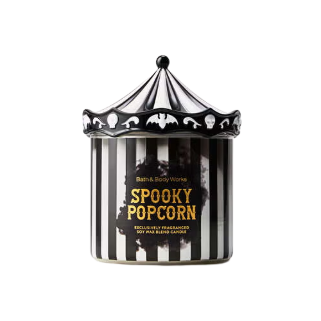 Bath & Body Works Spooky Popcorn 3-Wick Candle, 14.5 oz | 411 g