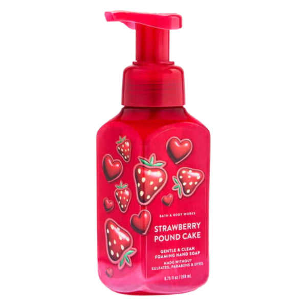 Bath & Body Works Strawberry Pound Cake Gentle & Clean Foaming Hand Soap, 8.75 fl oz