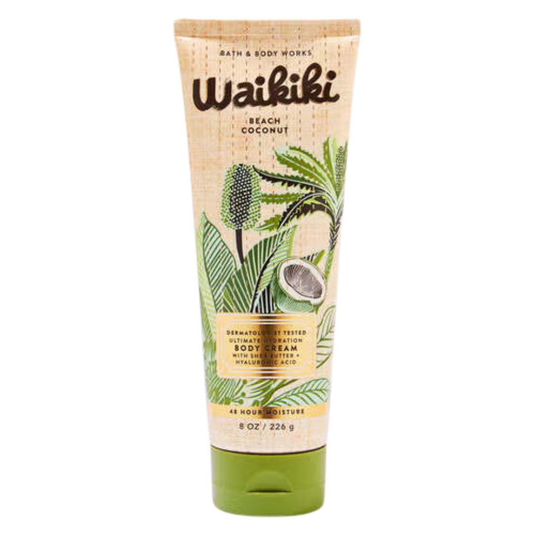 Bath & Body Works Waikiki Beach Coconut Ultimate Hydration Body Cream, 8 oz