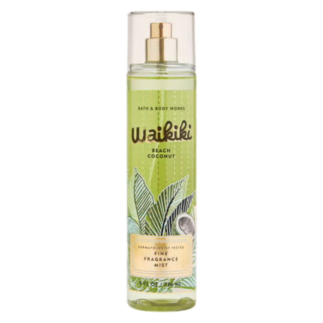 Bath & Body Works Waikiki Beach Coconut Fine Fragrance Mist, 8 fl oz