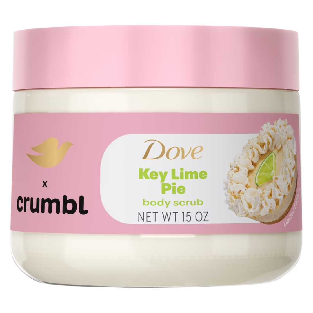 Dove Crumbl Limited Edition Body Scrub Key Lime Pie, 15 oz