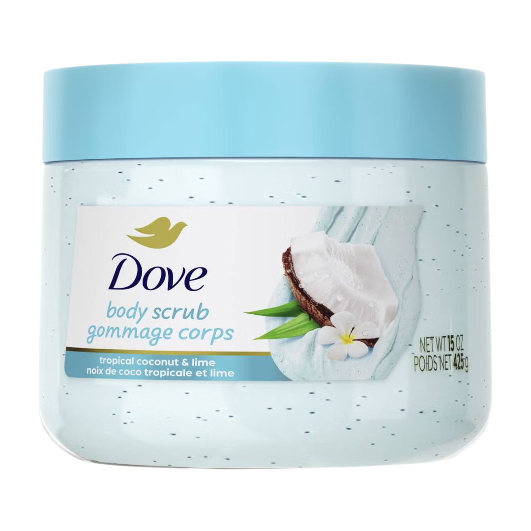 Dove Beauty Scrub – Tropical Coconut & Lime, 15 oz