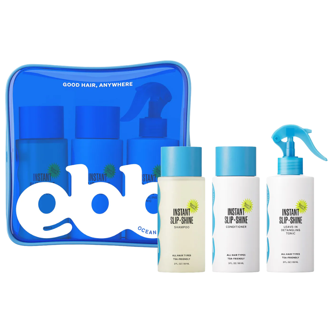 Ebb Ocean Club Mini Instant Slip &amp; Shine Hydrating Hair Set