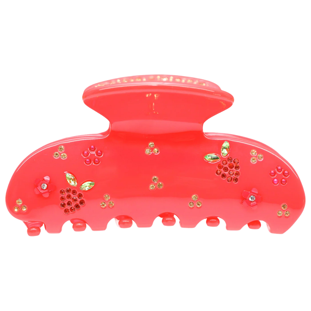 Emi Jay Sweetheart Hair Claw Clip in Berry Beach Club