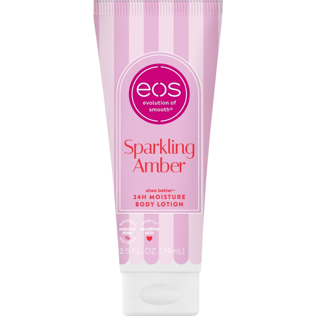 eos Mini Body Lotion – Sparkling Amber – Travel Size – 2.5 fl oz