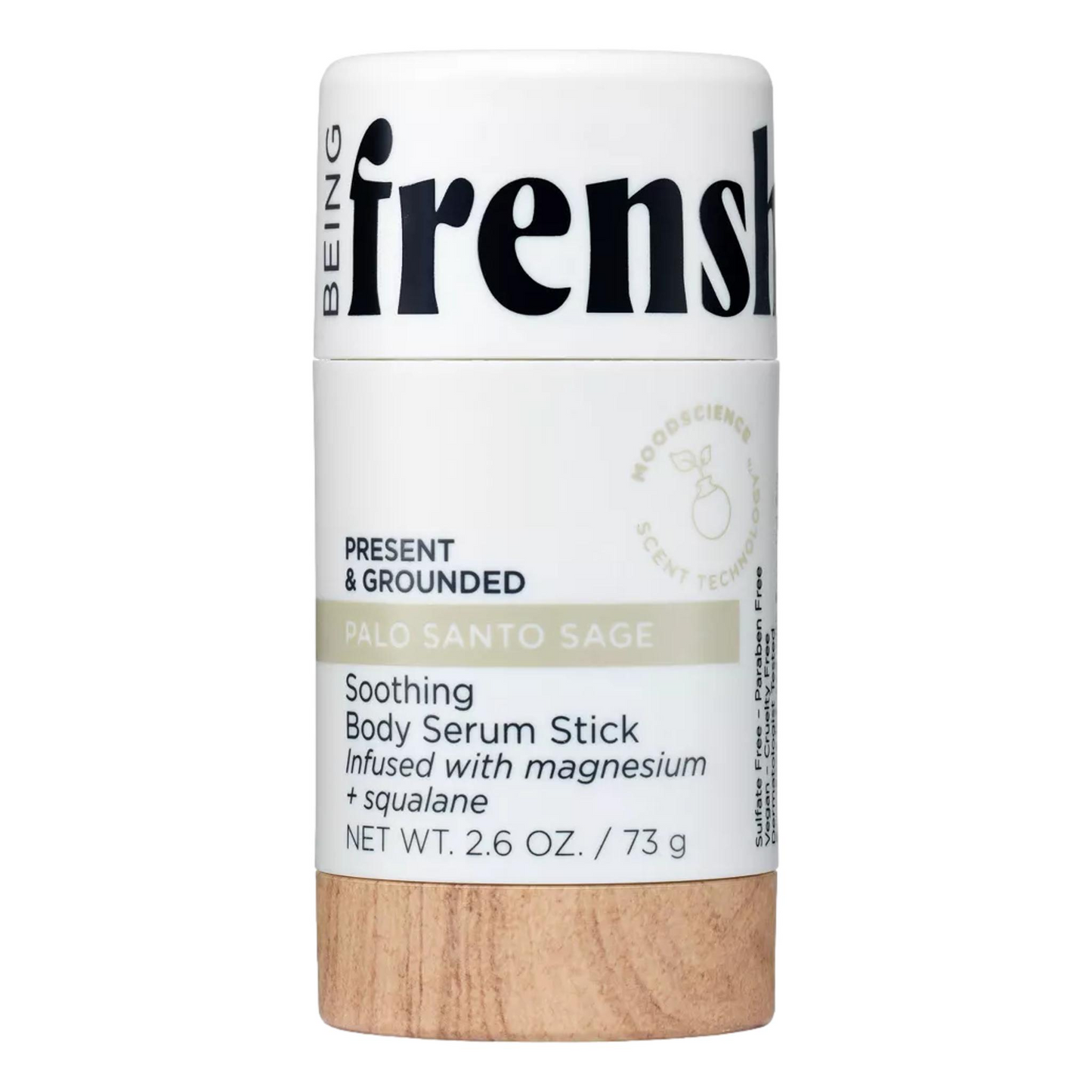 Being Frenshe Soothing and Hydrating Body Serum Stick with Magnesium – Palo Santo Sage – 2.6oz
