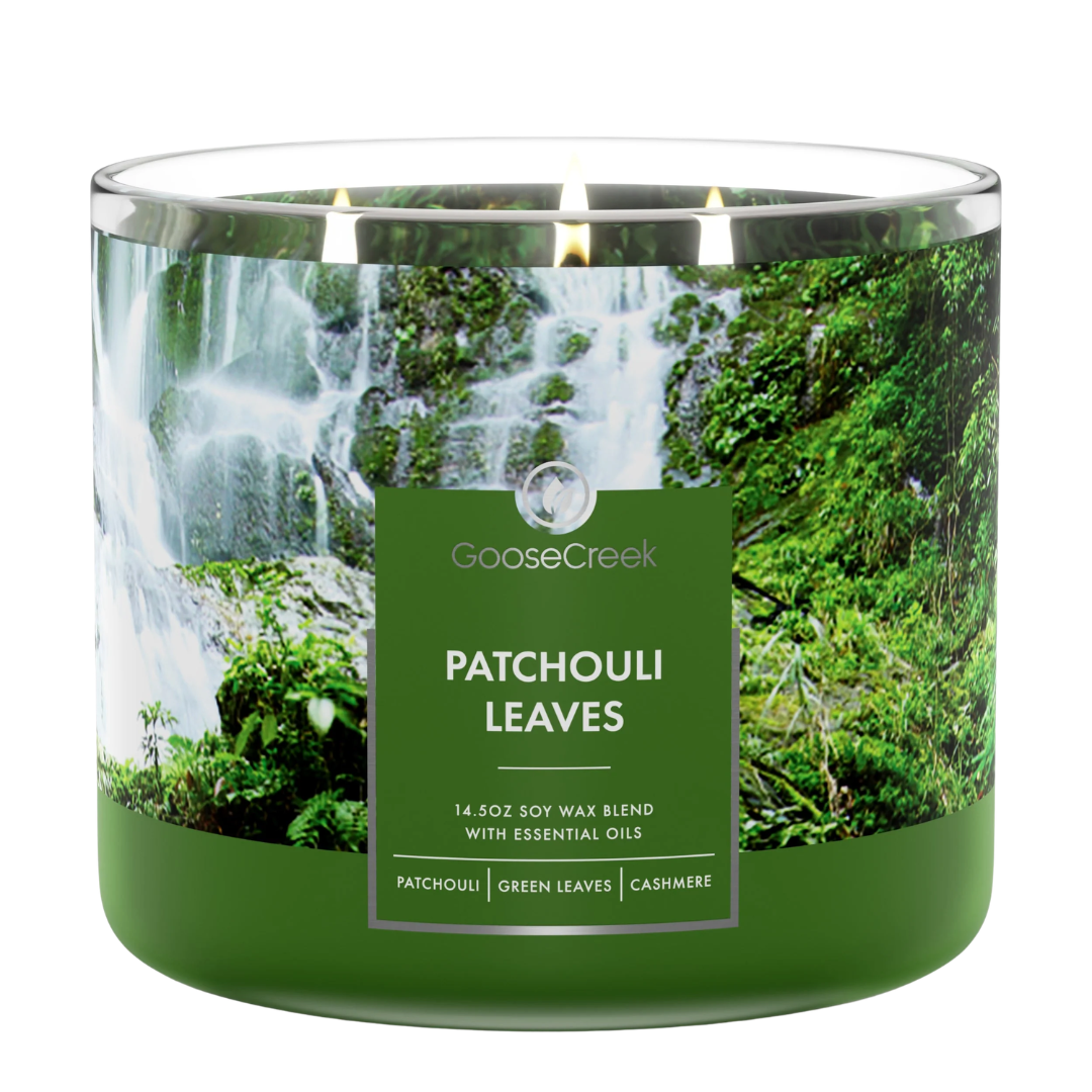 Goose Creek Patchouli Leaves 3-Wick Candle