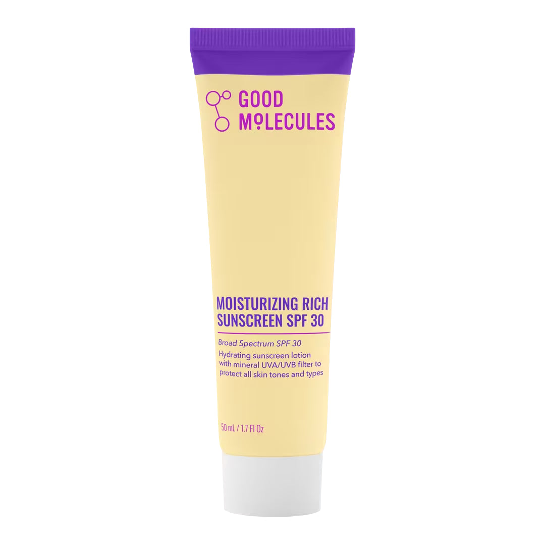 Good Molecules Moisturizing Rich Sunscreen SPF 30, 1.7 oz