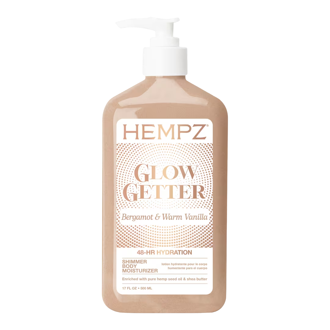 Hempz Glow Getter Shimmer Body Moisturizer, 17 oz