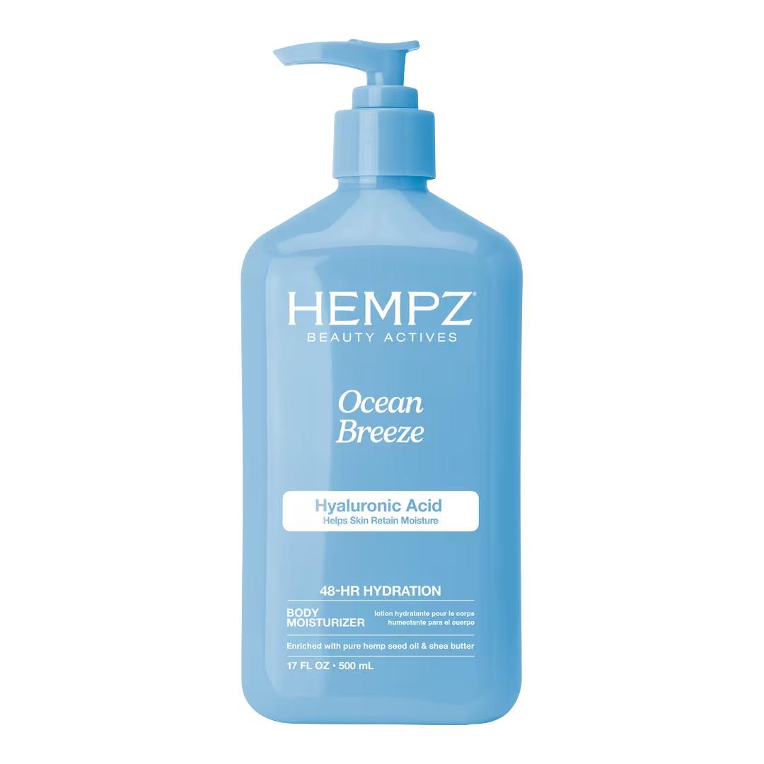 Hempz Ocean Breeze Body Moisturizer with Hyaluronic Acid, 17 oz