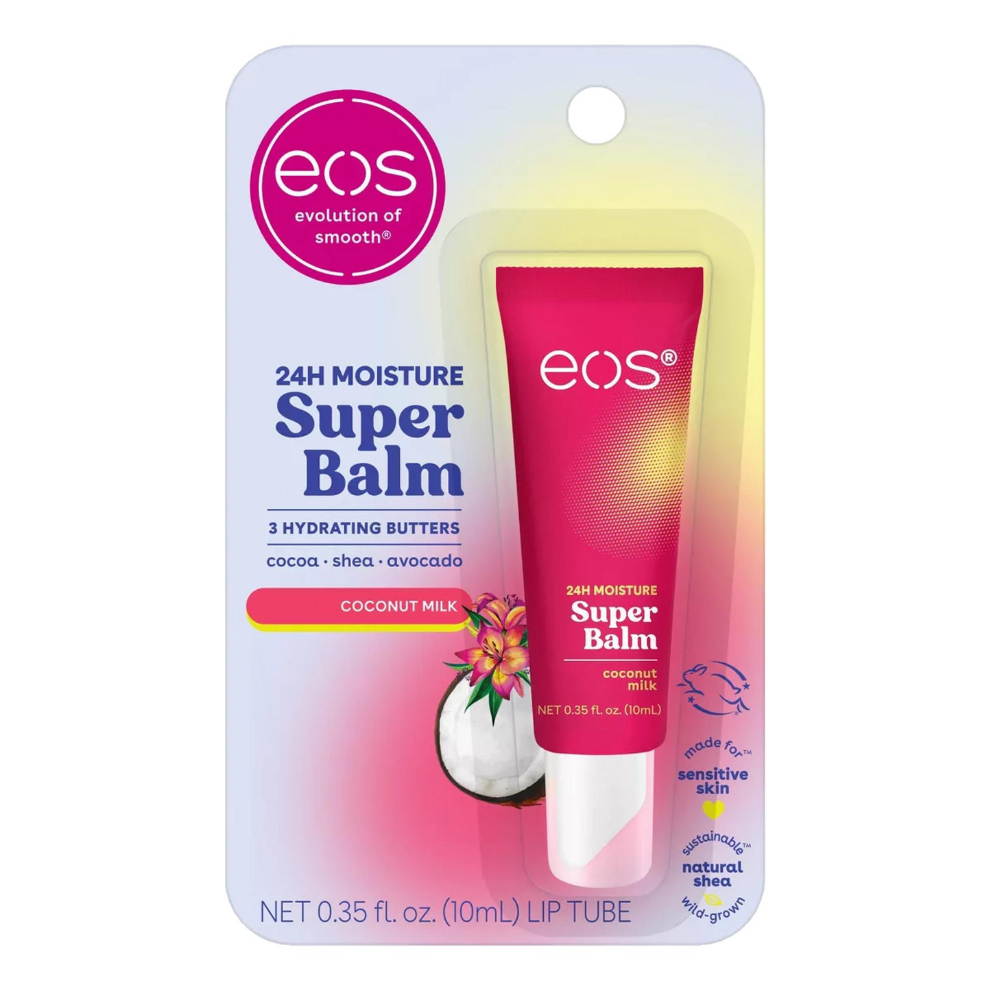 eos 24H Moisture Super Balm – Coconut Milk, 0.35 fl oz