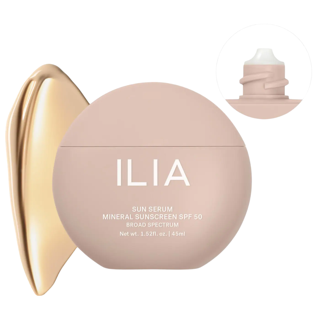 ILIA Sun Serum Mineral Sunscreen SPF 50 with 8-Hour Oil Control – Light-Medium, 1.52 fl oz
