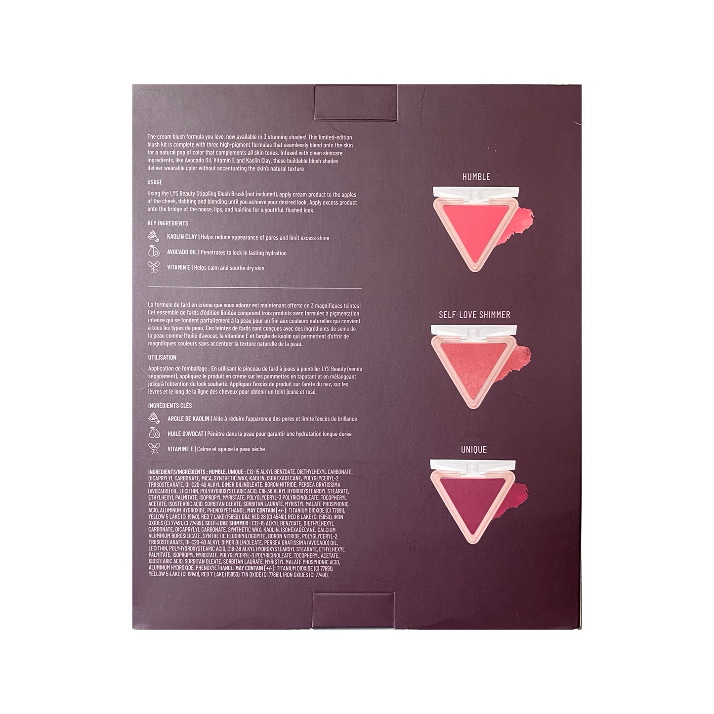 LYS Beauty Mini Higher Standard Deluxe Cream Blush Trio