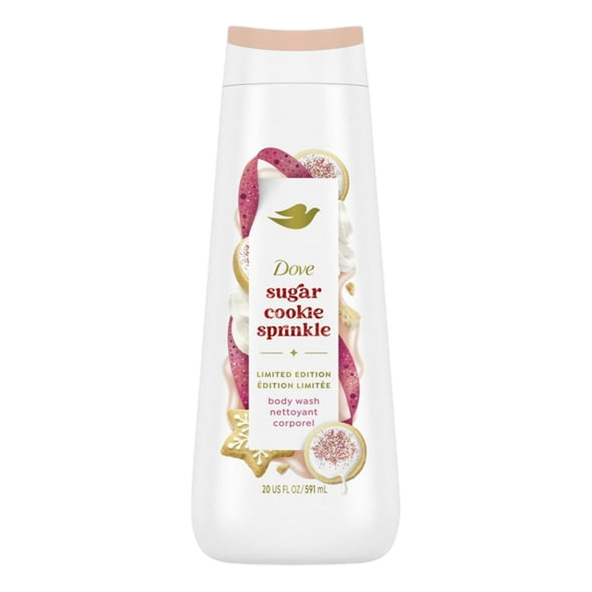 Dove Limited Edition Holiday Treats Body Wash Sugar Cookie Sprinkle, 20 oz