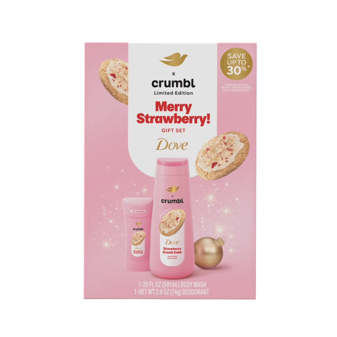 Dove Crumbl Limited Edition Body Care Gift Set – Strawberry Crumb Cake