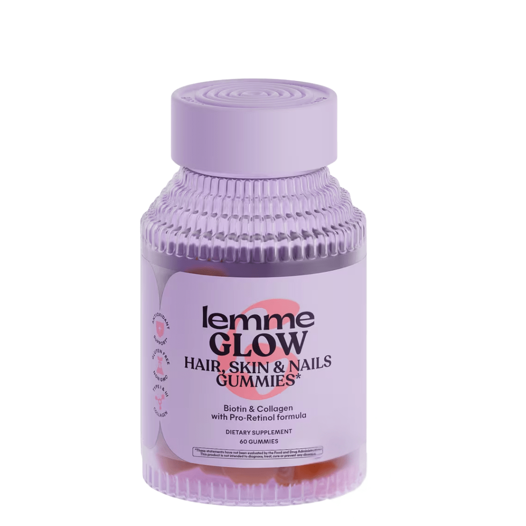 Lemme Glow Hair, Skin &amp; Nails Gummies, 60 ct