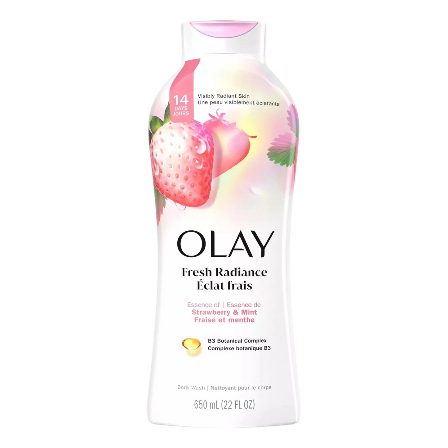 Olay Fresh Outlast White Strawberry & Mint Body Wash – 22 fl oz