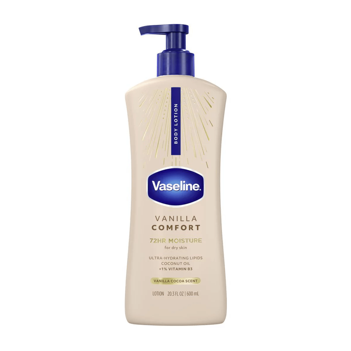 Vaseline Comfort Body Lotion – Vanilla – 20.3oz