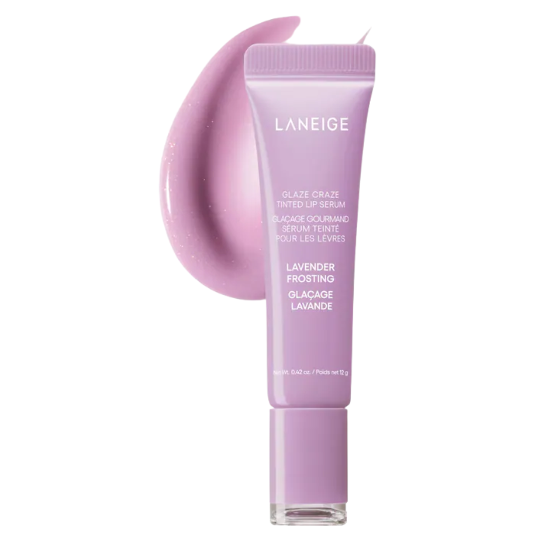 LANEIGE Glaze Craze Tinted Polypeptide Lip Serum Treatment – Lavender Frosting