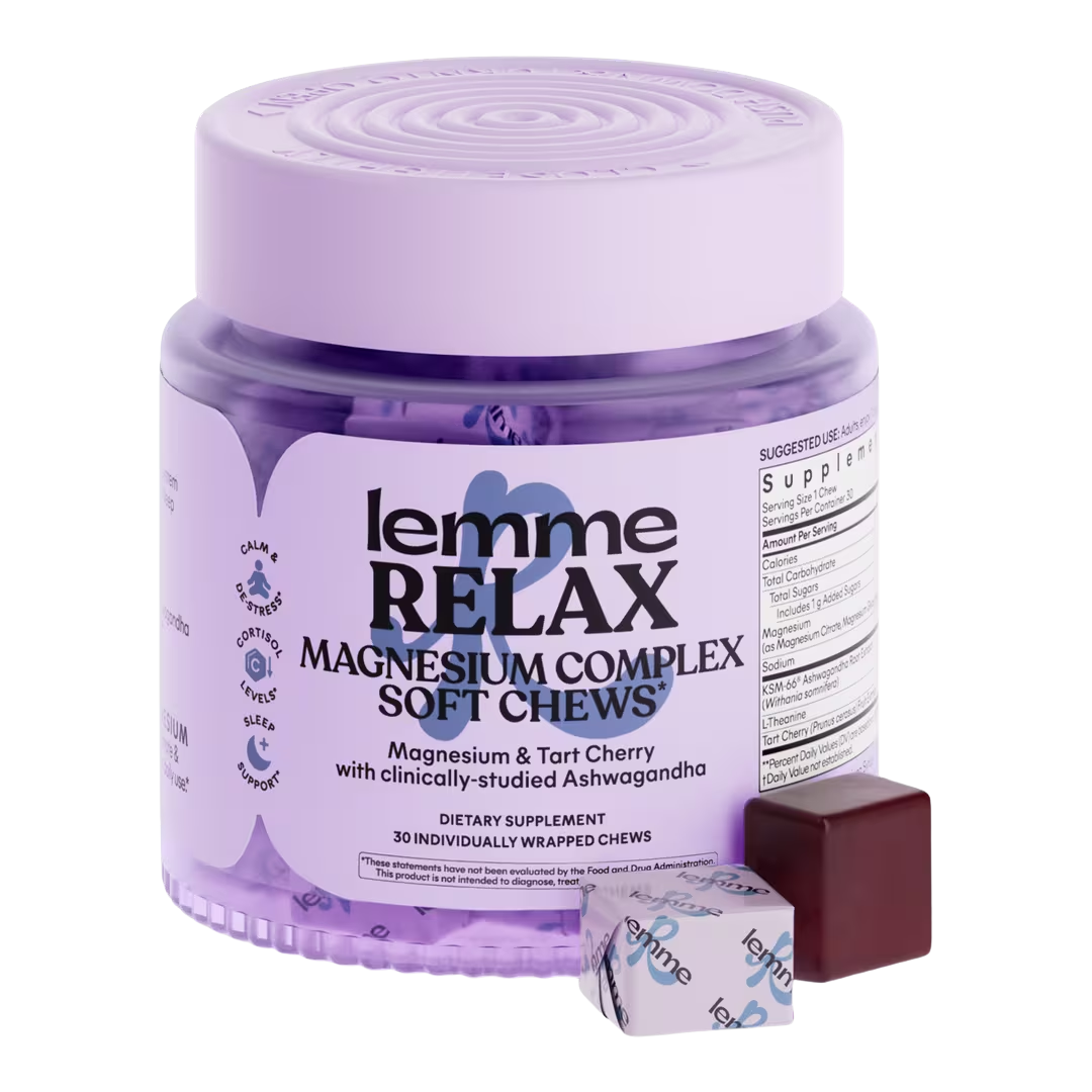 Lemme Relax Magnesium Complex Soft Chews, 30 ct