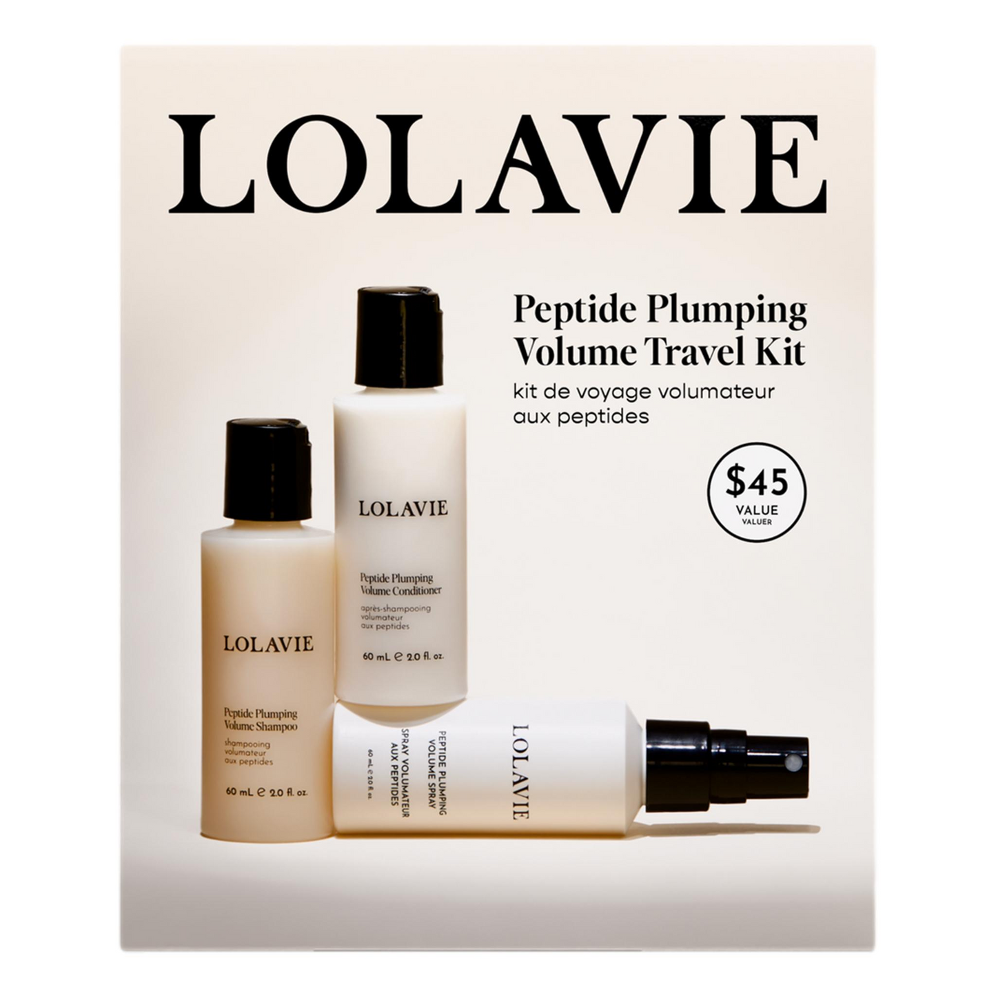 LolaVie Peptide Plumping Volume Travel Kit