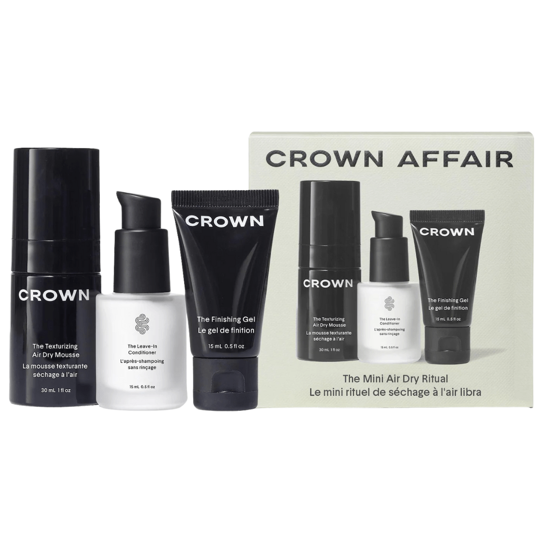 Crown Affair The Mini Air Dry Hair Set