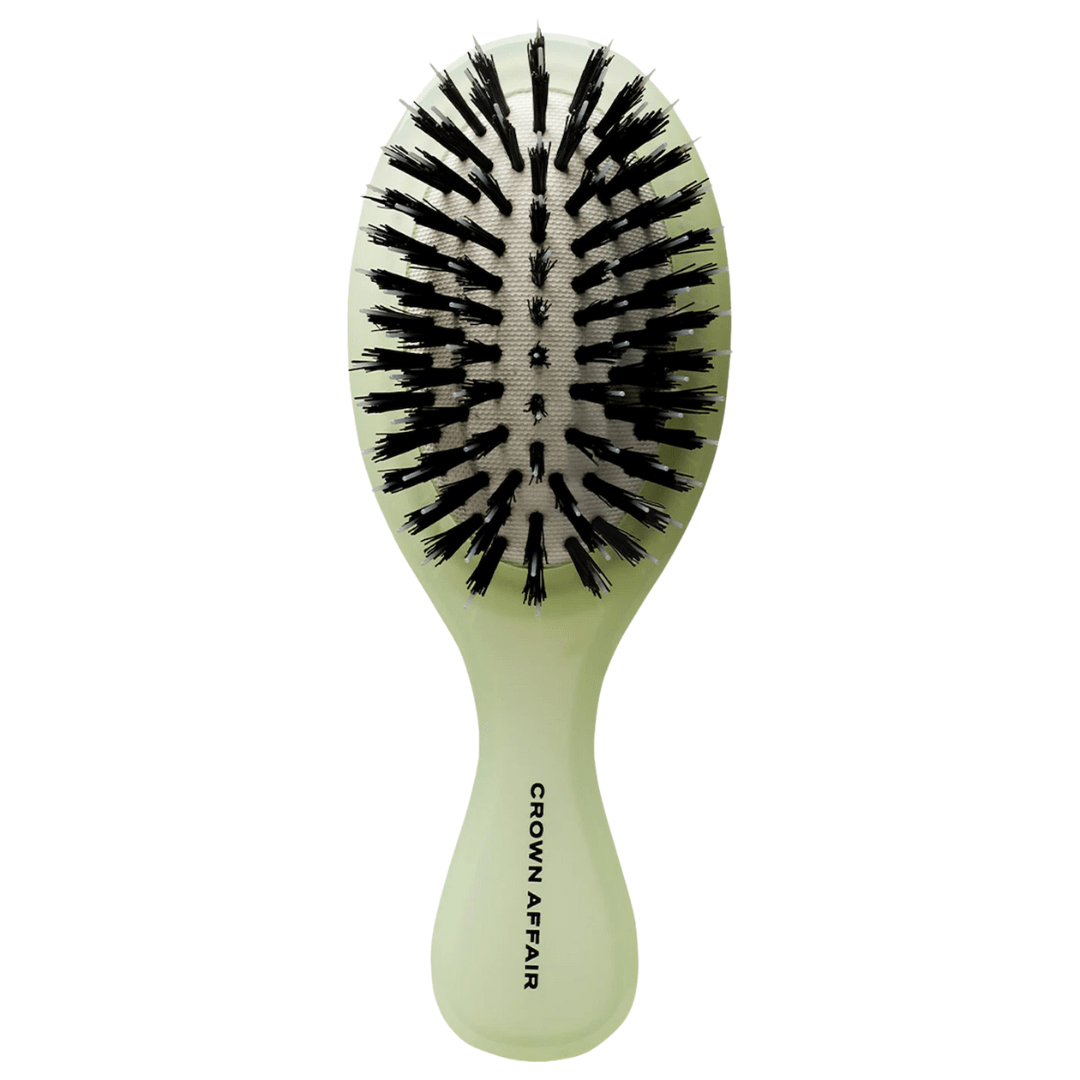 Crown Affair The Mini Dual-Bristle Boar Hair Brush No. 001 for All Hair Textures