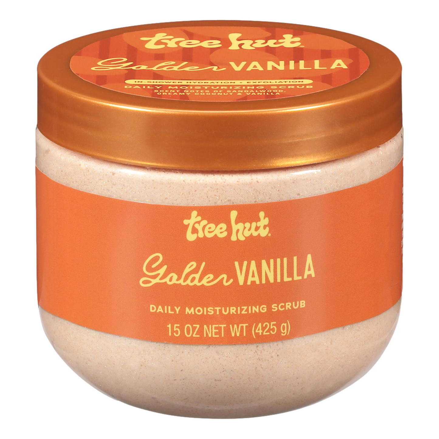 Tree Hut Golden Vanilla Daily Moisturizing Scrub, 15 oz