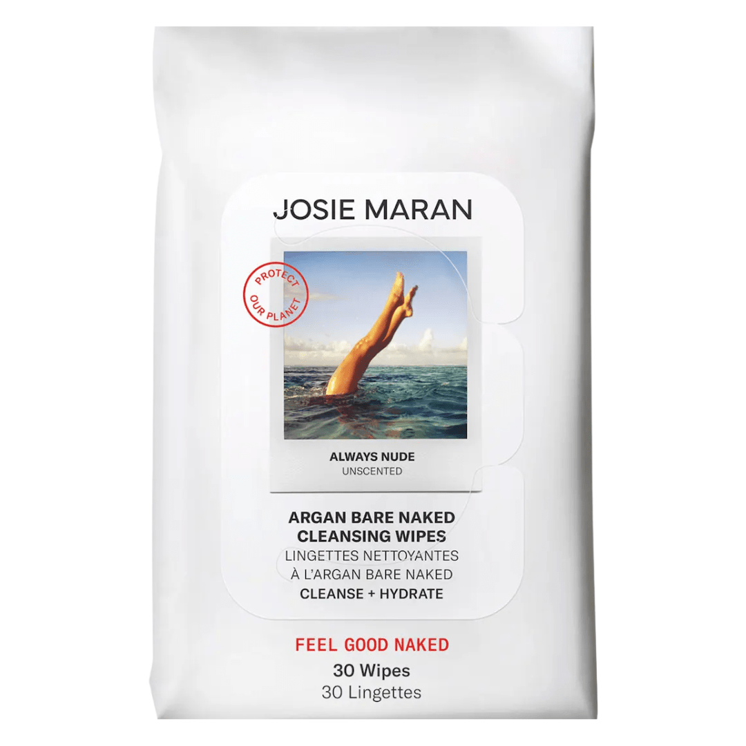 Josie Maran Argan Bare Naked Cleansing Wipes 30 ct