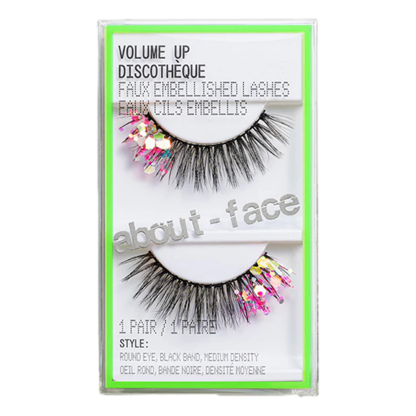 about-face VOLUME UP High drama faux lashes, DISCOTHÈQUE
