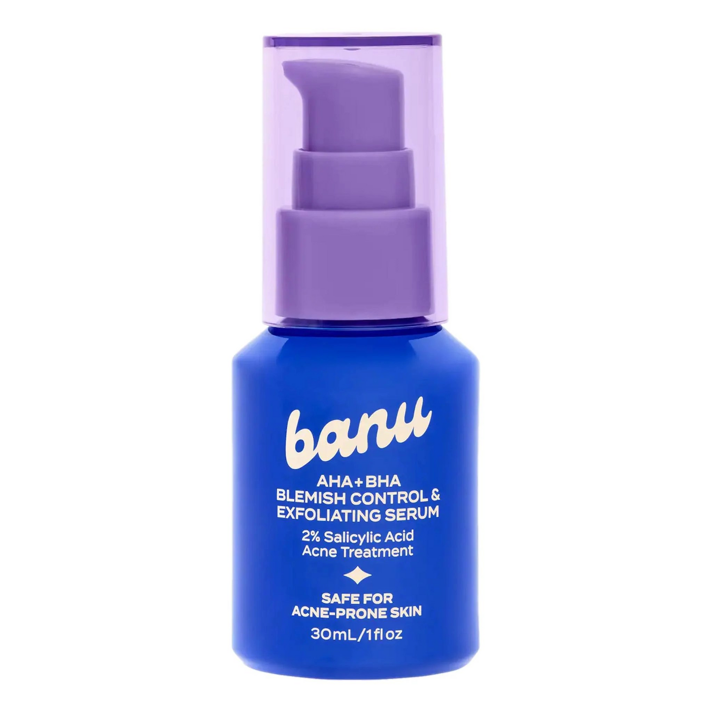 Banu AHA + BHA Blemish Clearing and Exfoliating Serum with 2% Salicylic Acid, 1 oz/30 mL