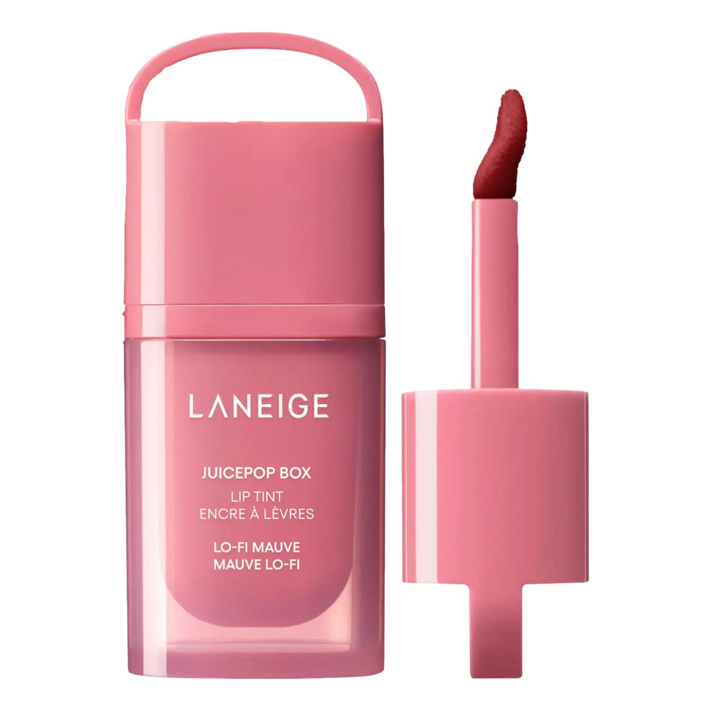 LANEIGE JuicePop Box Lip Oil Stain 12HR Hydrating Tint, 0.15 oz