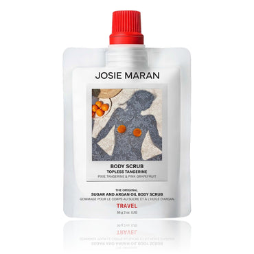 Josie Maran Topless Tangerine - Argan Oil + Sugar Balm Refillable Exfoliating Body Scrub