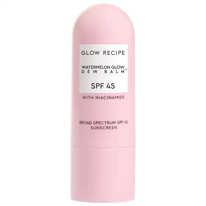 Glow Recipe Watermelon Glow Niacinamide Dew Balm Face Sunscreen Stick- SPF 45, 14g