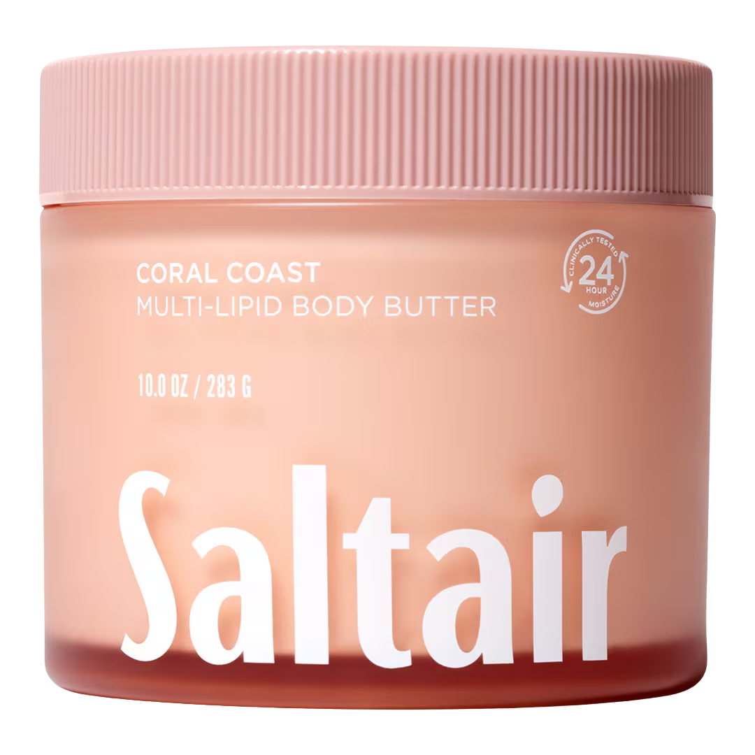 Saltair Multi-Lipid Replenishing Body Butter, Coral Coast, 10 oz