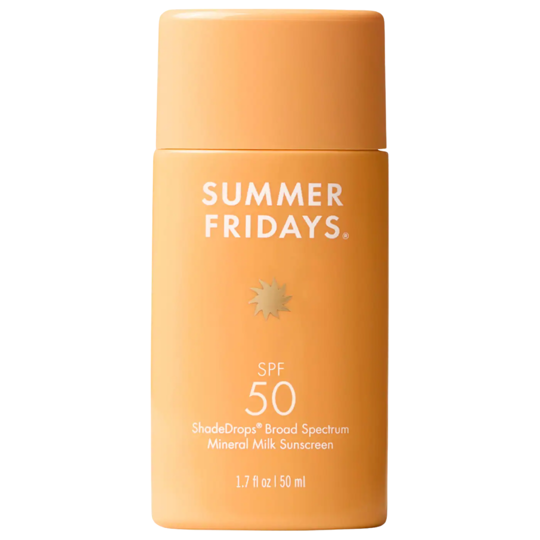 Summer Fridays ShadeDrops Broad Spectrum SPF 50 Daily Mineral Milk Sunscreen