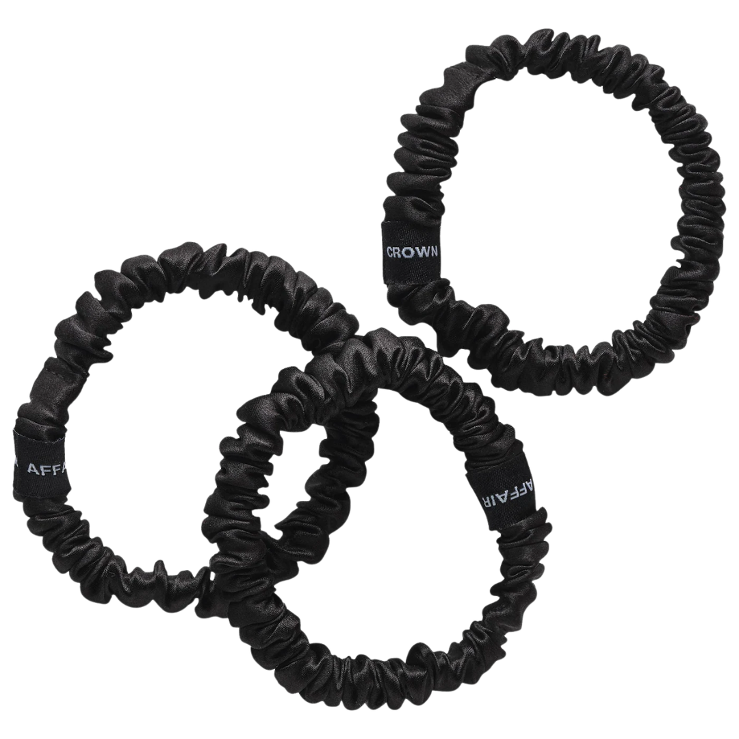 Crown Affair The Silk Scrunchie No. 001 Set