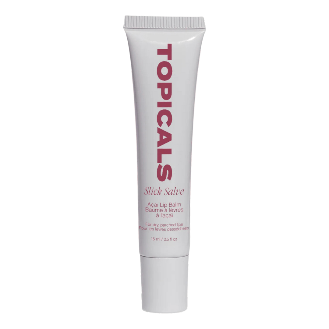 Topicals Slick Salve Glossy Lip Balm for Soothing + Hydration – Acai, 0.15 oz | 15mL