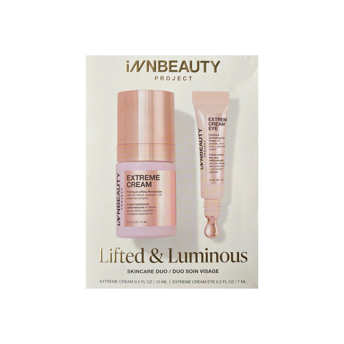INNBEAUTY Project Lifted & Luminous Travel Skincare Holiday Exclusive Set