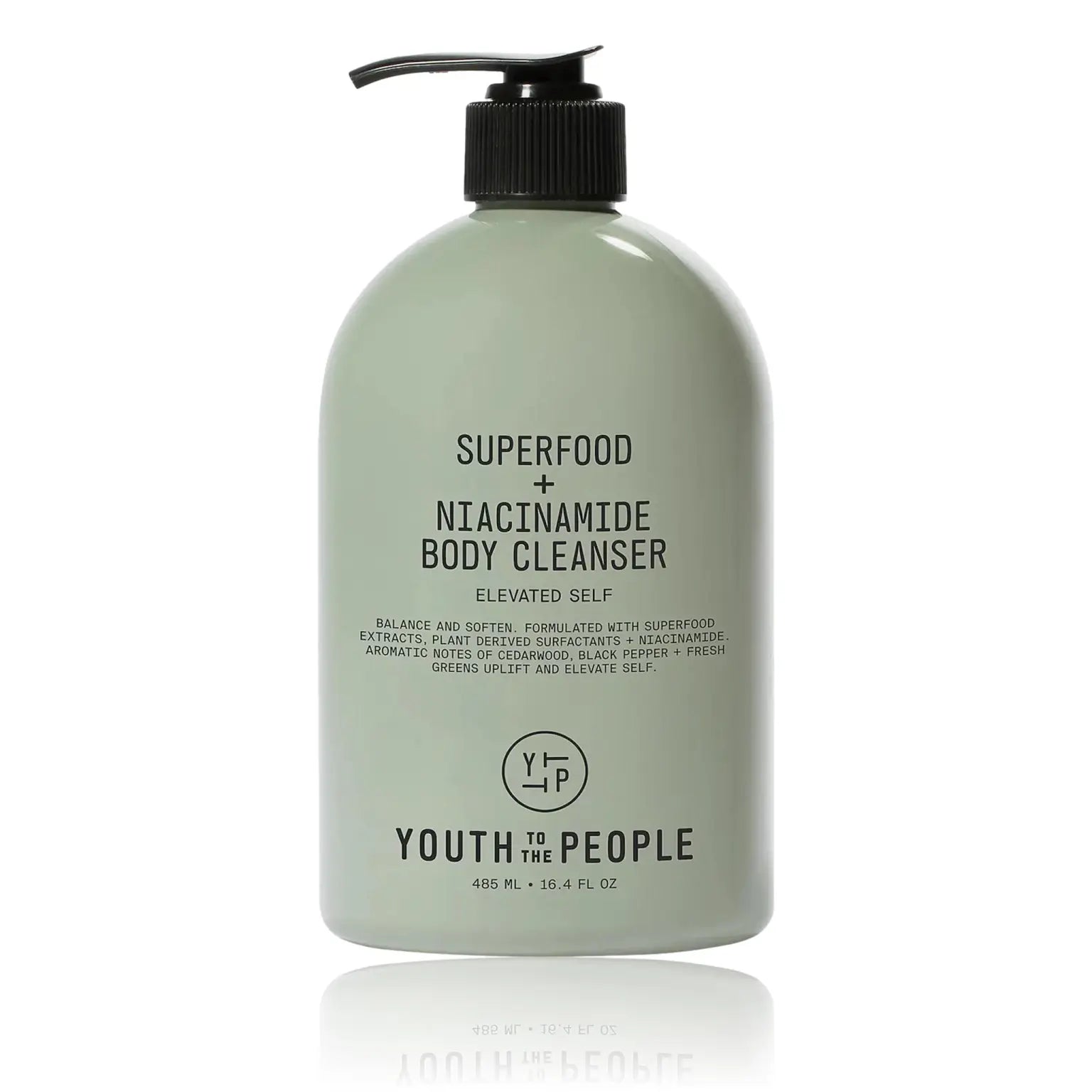 Youth To The People Superfood + Niacinamide Body Cleanser with Antioxidants & Hyaluronic Acid, 485ml | 16.4 fl.oz