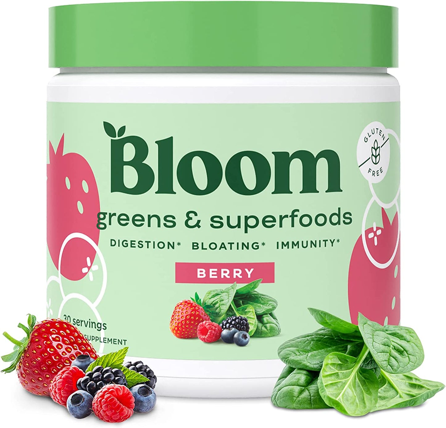 BLOOM NUTRITION Super Greens Powder Smoothie & Juice Mix