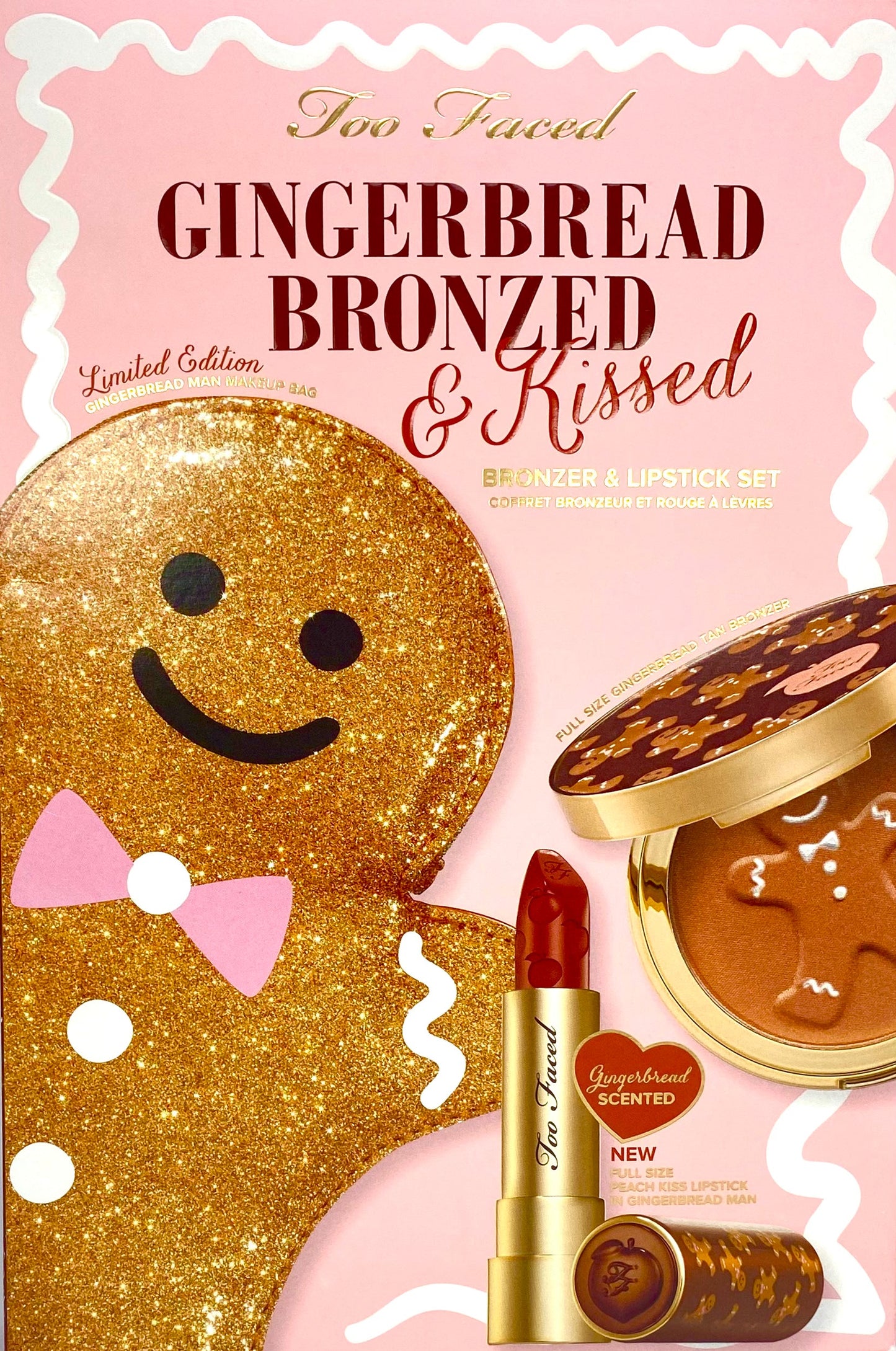 Too Faced - 'Gingerbread Bronzed and Kissed' Travel Size Bronzer and Lipstick Gift Set