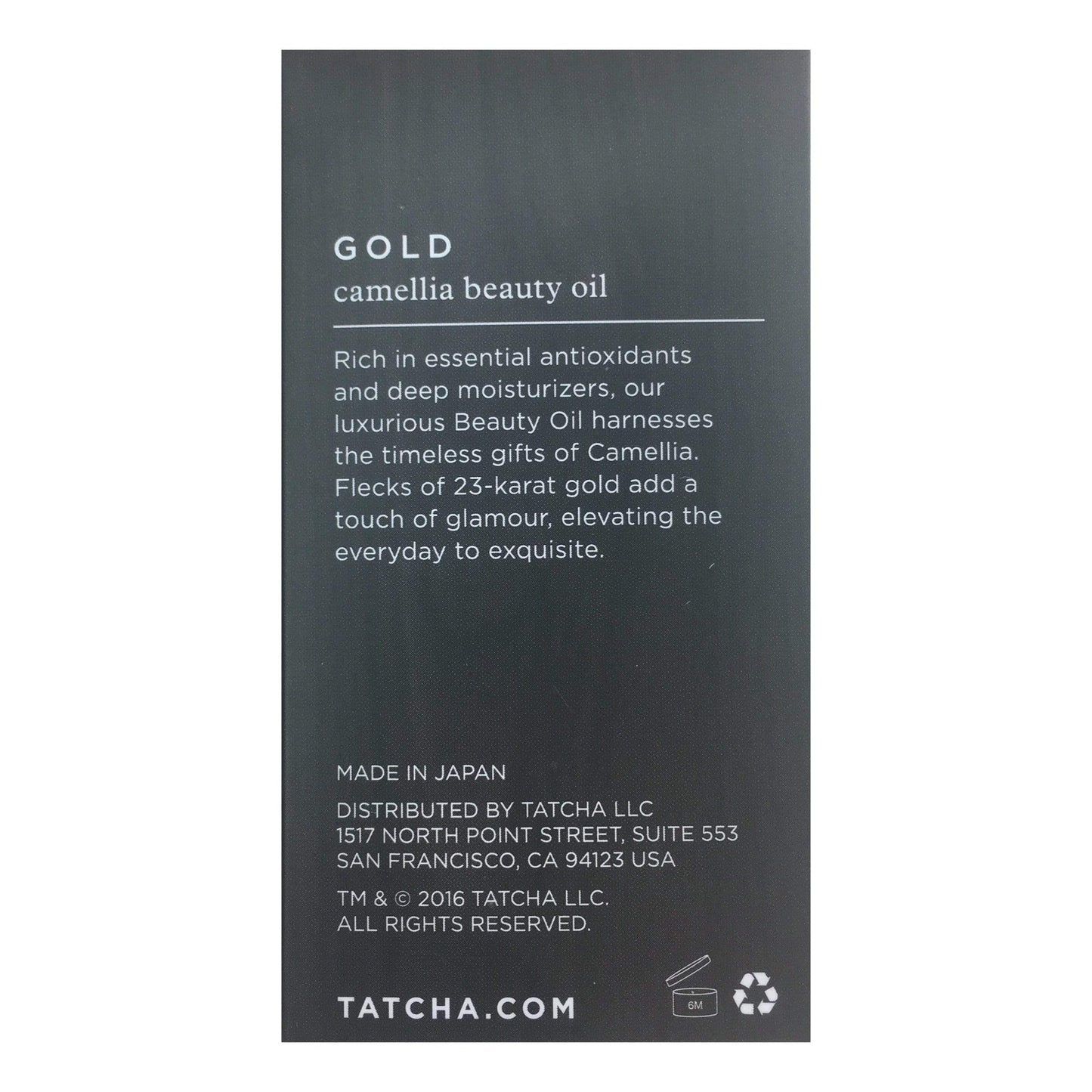 Tatcha Gold Camellia Beauty Oil 30 ml / 1.0 fl. oz., Skin Care, London Loves Beauty